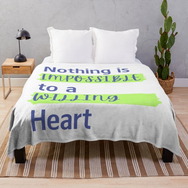 Item preview, Nothing is Imposible to a Willing Heart designed and sold by Lucky Arts With Love.