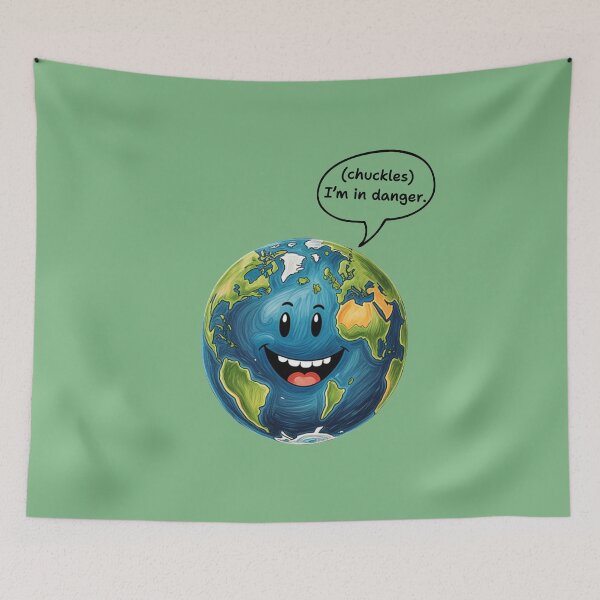 Item preview, *Chuckles* I'm in danger. designed and sold by VeryGoodFiber.