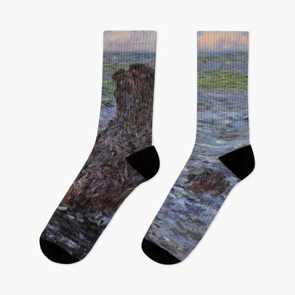Item preview, Claude Monet - The Pyramids at Port-Coton designed and sold by irynaartbyim.