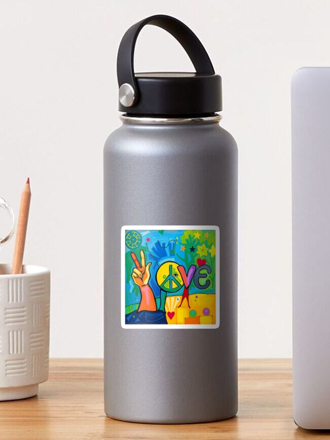 Thumbnail 1 von 3, Sticker, Love. Peace and Unity designt und verkauft von Evelyn3112.