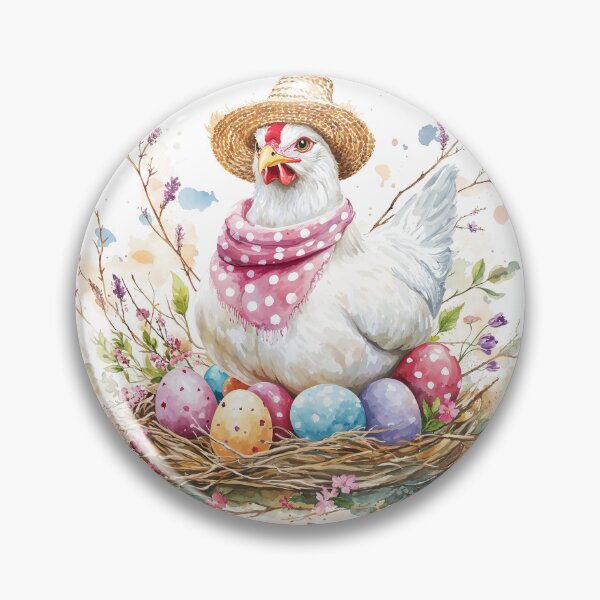 Item preview, "Spring Wonder: Easter Chick and Colorful Eggs" designed and sold by NelenaArt.