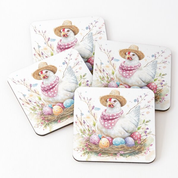 Item preview, "Spring Wonder: Easter Chick and Colorful Eggs" designed and sold by NelenaArt.