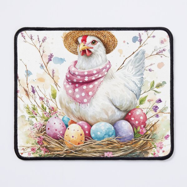 Item preview, "Spring Wonder: Easter Chick and Colorful Eggs" designed and sold by NelenaArt.