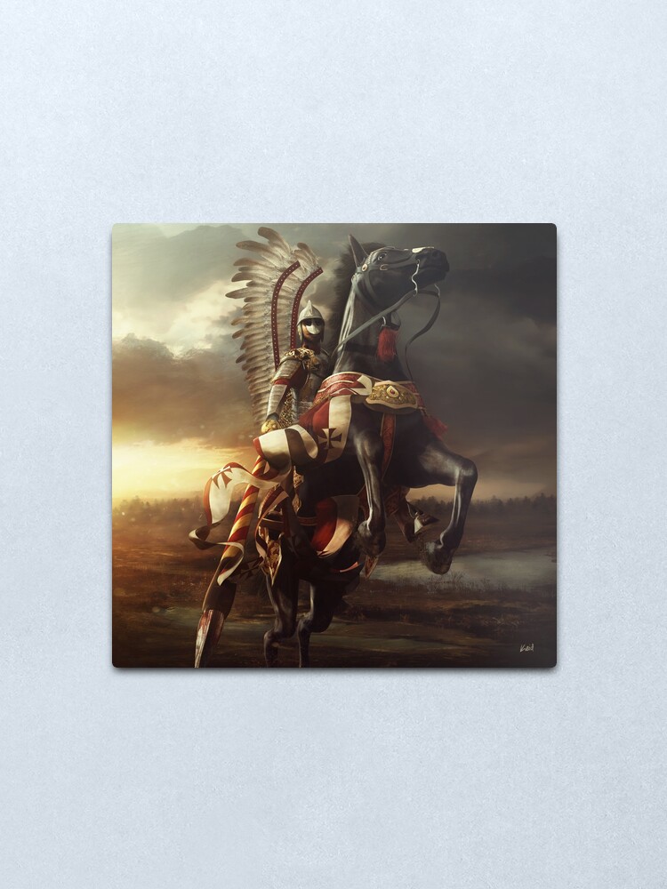 Alternate view of Hussar Metal Print