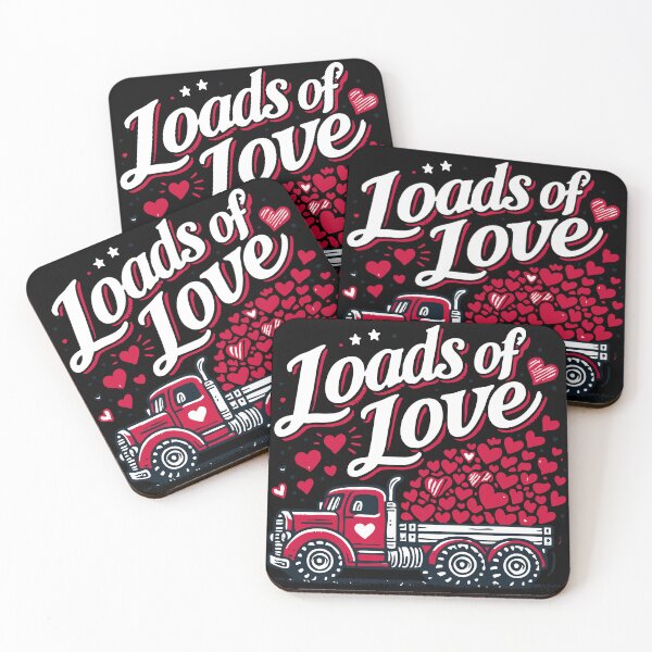Item preview, Loads Of Love Truck Happy Valentines Day designed and sold by TomFrontierArt.