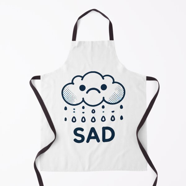 Item preview, Sad Rain Cloud Cartoon with Cute Expression designed and sold by Akioos.