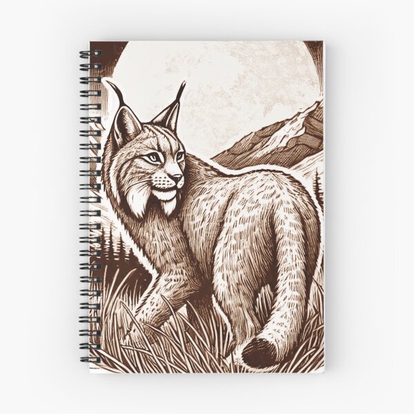 Item preview, Lince de la noche iluminada por la luna designed and sold by Tenpaces.