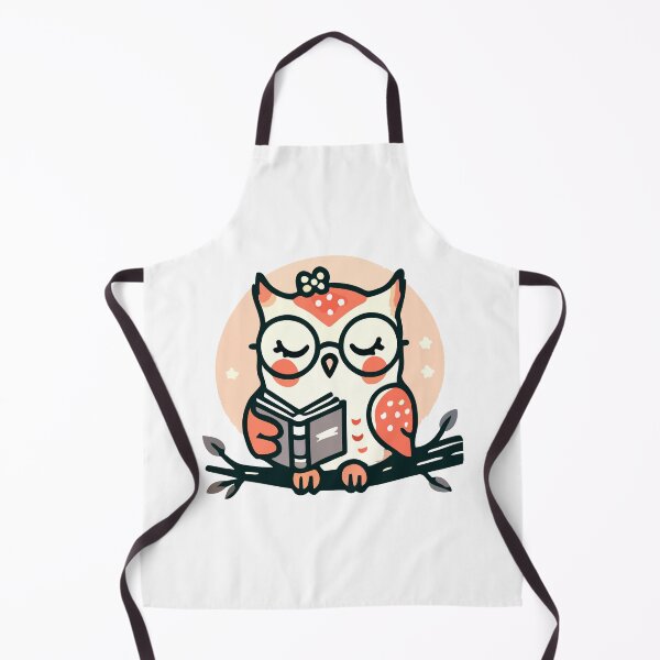 Item preview, Wise Owl Reading a Book Cartoon designed and sold by Akioos.