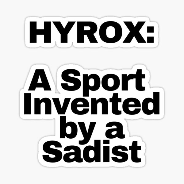 Artikel-Vorschau von Hyrox-Zitate, designt und verkauft von InkVibes21.