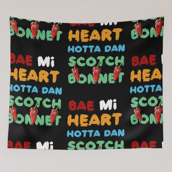 Item preview, Bae Mi Heart Hotta Dan Scotch Bonnet - Valentine’s Day - Valentine Pun Tee designed and sold by TeesByAngelzB.