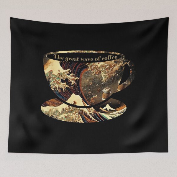 Item preview, The Great Wave Of Coffee designed and sold by Zeemazoo.