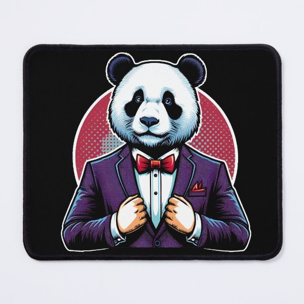 Item preview, Panda in a minimalist suit designed and sold by UrbanLayers.