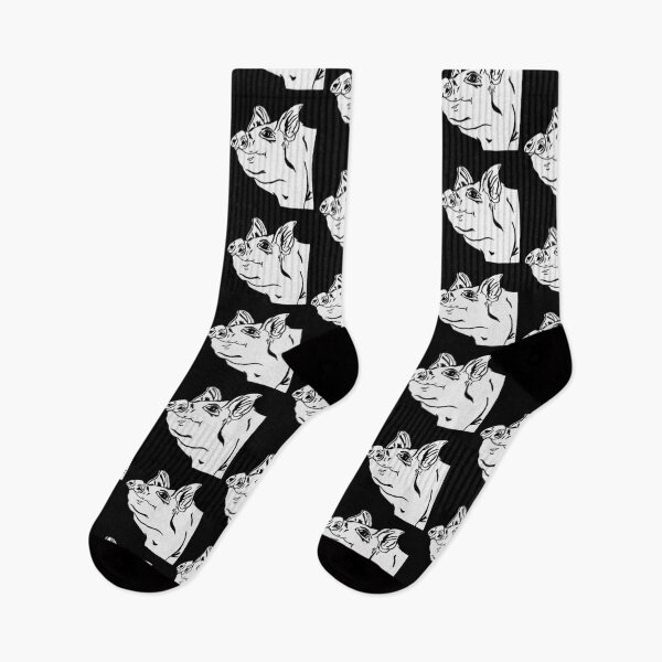Item preview, Black and white little piggy designed and sold by theniamhmachine.