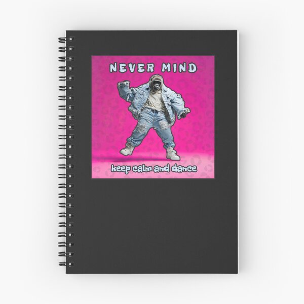 Item preview, Never mind, keep calm and dance, pink artwork with a dancing gorilla designed and sold by silent-violin.
