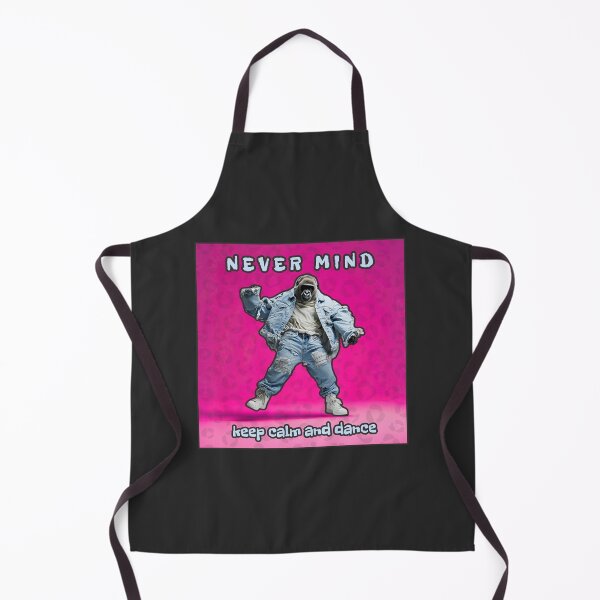 Item preview, Never mind, keep calm and dance, pink artwork with a dancing gorilla designed and sold by silent-violin.