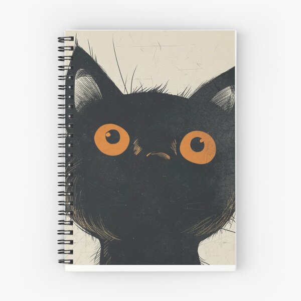 Artikelvorschau, Schwarzes Kätzchen mit orangefarbenen Augen entworfen und verkauft von MendaciousMina.