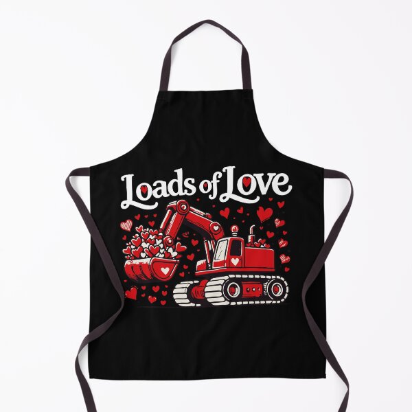 Item preview, Loads Of Love Excavator Happy Valentines Day designed and sold by TomFrontierArt.