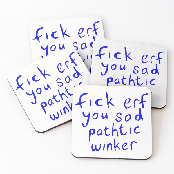 Item preview, Rik Mayall Bottom Fick Erf You Sad Pathtic Winker Text Version Inspired Essential T-Shirt designed and sold by ClemWear.