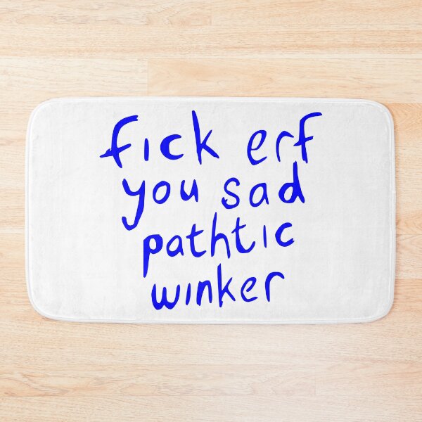 Item preview, Rik Mayall Bottom Fick Erf You Sad Pathtic Winker Text Version Inspired Essential T-Shirt designed and sold by ClemWear.