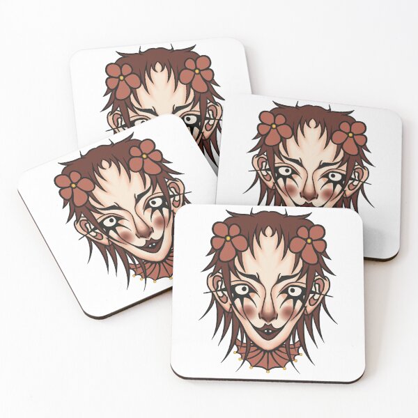 Item preview, Creepy flower clown girl designed and sold by n1ckeatsyarn.
