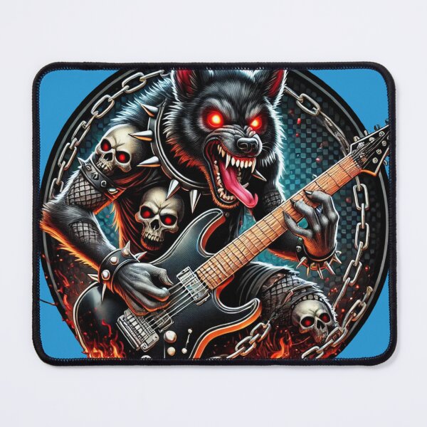 Item preview, Metal German Shepherd - Evil Guitar Shredding Dog designed and sold by Nauert's.