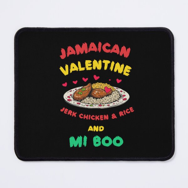 Item preview, Jamaican Valentine Jerk Chicken & Rice And Mi Boo - Valentine’s Day - Valentine Pun Tee designed and sold by TeesByAngelzB.