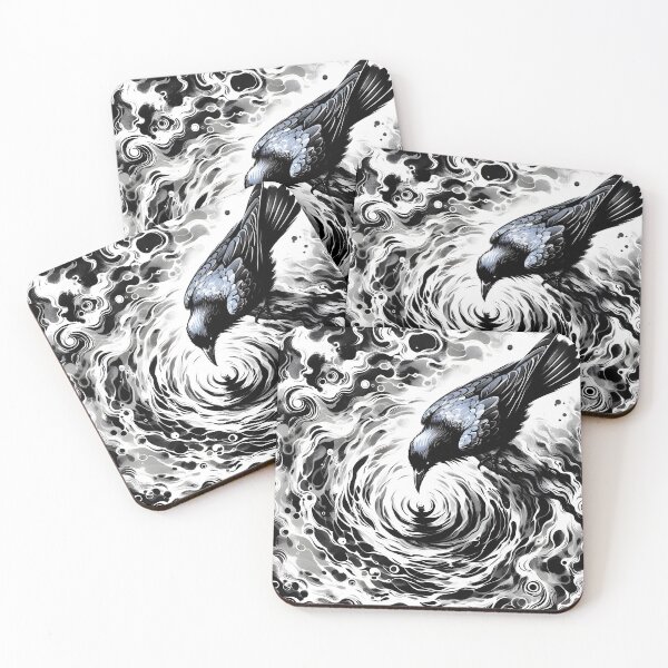 Item preview, Crow and Water, Ai Generated Art  designed and sold by ACC .