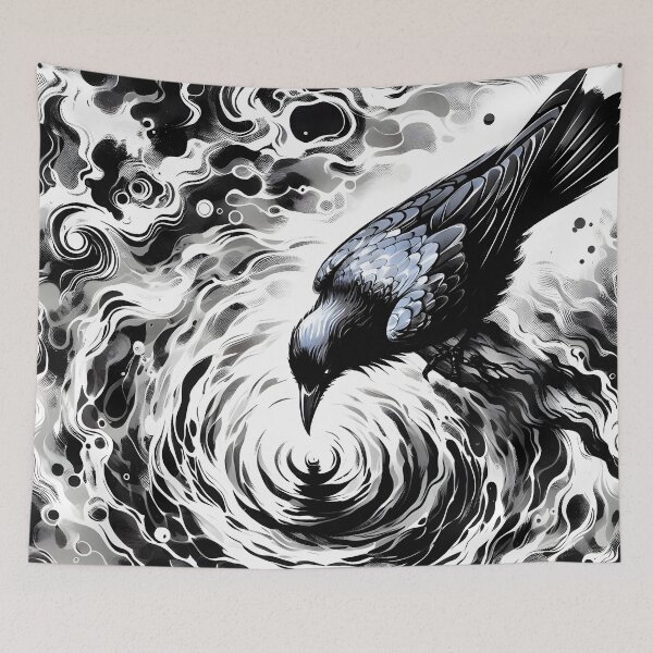 Item preview, Crow and Water, Ai Generated Art  designed and sold by ACC .