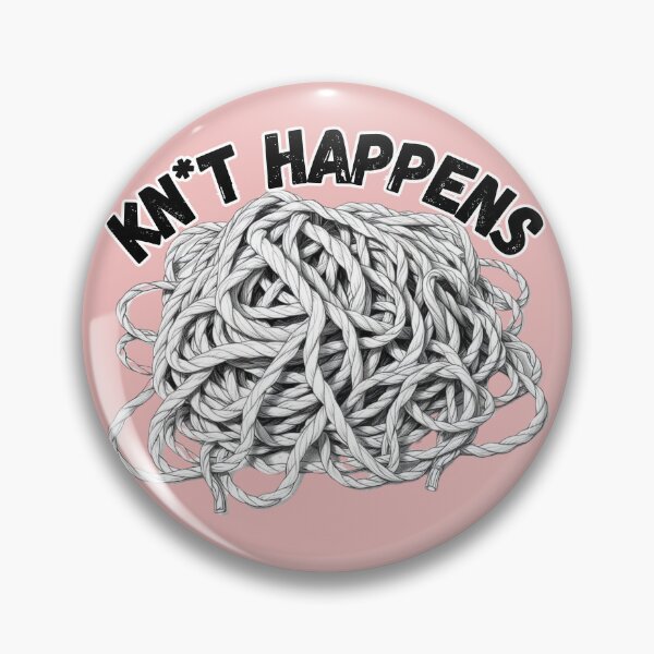 Item preview, Kn*t Happens - Knitting Humor designed and sold by VeryGoodFiber.