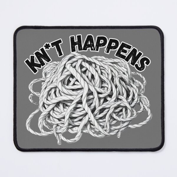 Item preview, Kn*t Happens - Knitting Humor designed and sold by VeryGoodFiber.