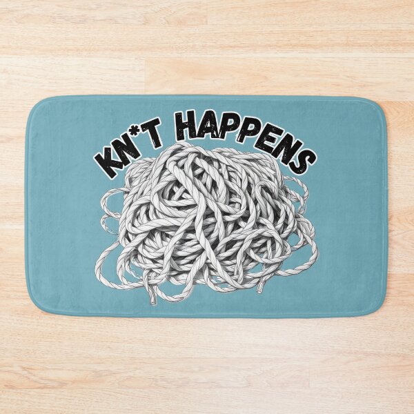 Item preview, Kn*t Happens - Knitting Humor designed and sold by VeryGoodFiber.