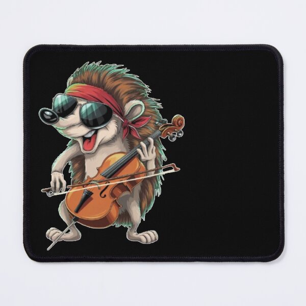 Item preview, Crazy hedgehog playing cello designed and sold by A-Szczesniak.