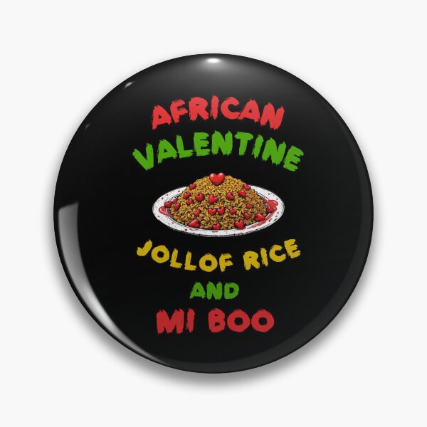 Item preview, African Valentine Jollof Rice And Mi Boo - Valentine’s Day - Valentine Pun Tee designed and sold by TeesByAngelzB.