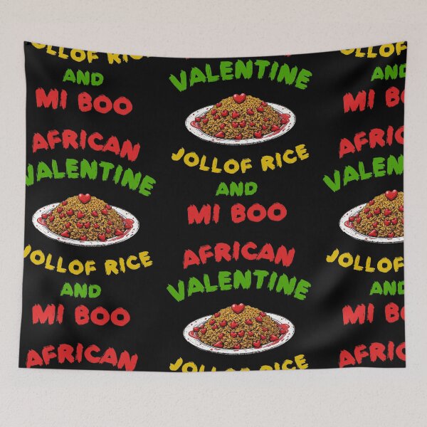 Item preview, African Valentine Jollof Rice And Mi Boo - Valentine’s Day - Valentine Pun Tee designed and sold by TeesByAngelzB.