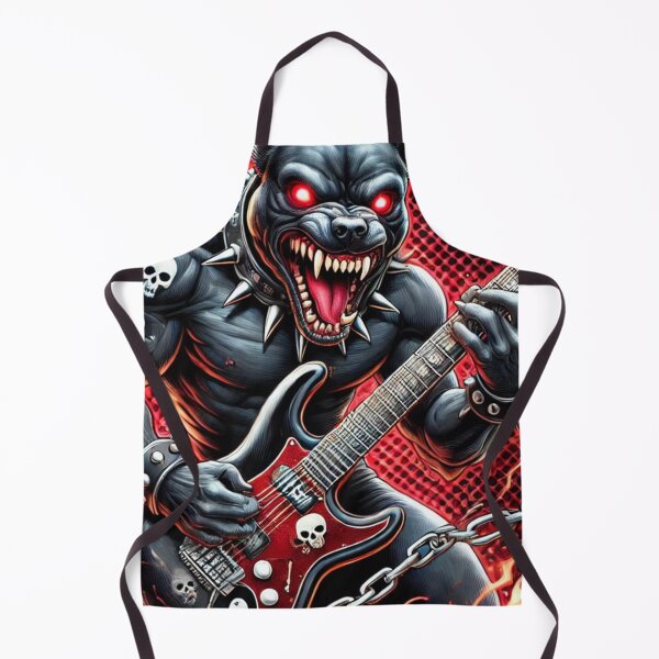 Item preview, Metal Pitbull - Evil Guitar Shredding Dog designed and sold by Nauert's.