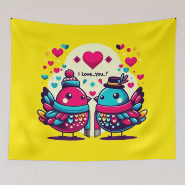 Item preview, Cute birds with I LOVE YOU for VALENTINE'S! designed and sold by Shs-Kenya.