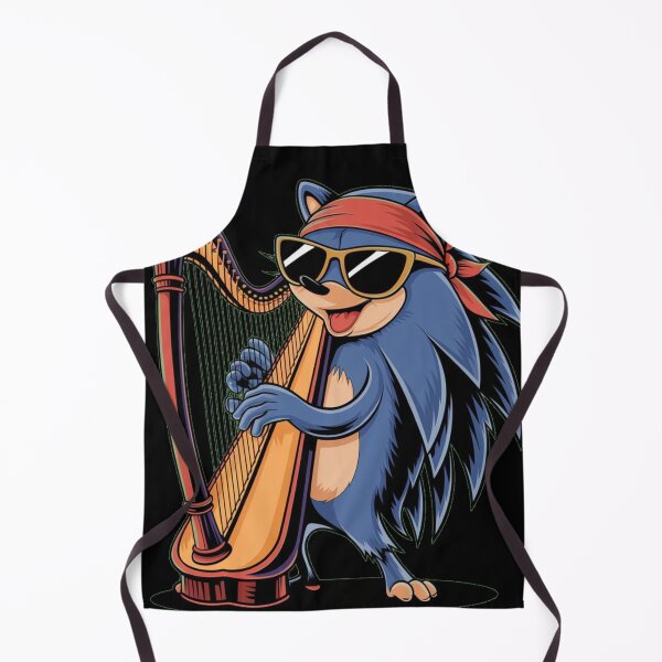 Item preview, Crazy hedgehog playing harp designed and sold by A-Szczesniak.