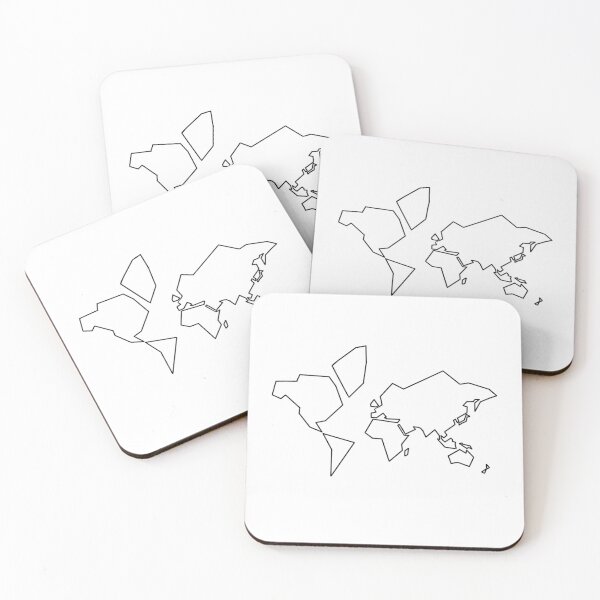 Item preview, Minimalist Geometric World Map designed and sold by ARCBEAT STUDIO.