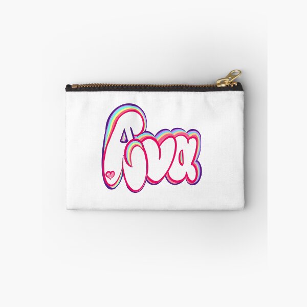 Item preview, Ava popular girls first name in white with pastel rainbow outline. Personalized personalised customised name Ava designed and sold by Artonmytee.