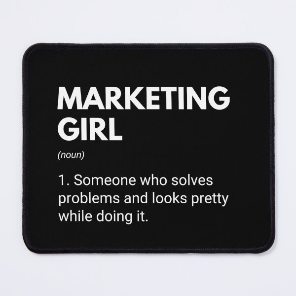Item preview, Marketing Cute Funny Girls Definition designed and sold by CuteLovelyDesigns.