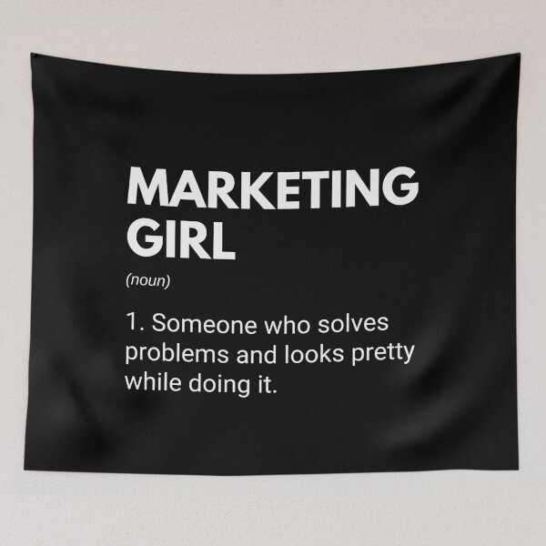 Item preview, Marketing Cute Funny Girls Definition designed and sold by CuteLovelyDesigns.