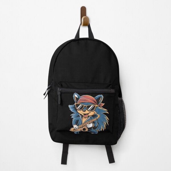 Item preview, Crazy hedgehog playing saxophone designed and sold by A-Szczesniak.