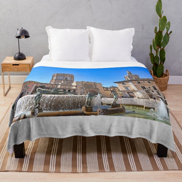 Item preview, Rio Turia fountain in the Plaza de la Virgen,old town of Valencia,Spain designed and sold by goceris.