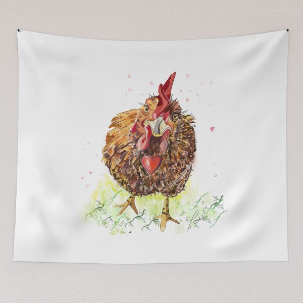 Item preview, Chick with a big heart by Pascale Breton designed and sold by Pascale Breton.