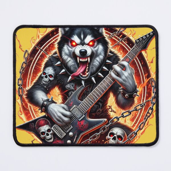 Item preview, Metal Husky - Evil Guitar Shredding Dog designed and sold by Nauert's.