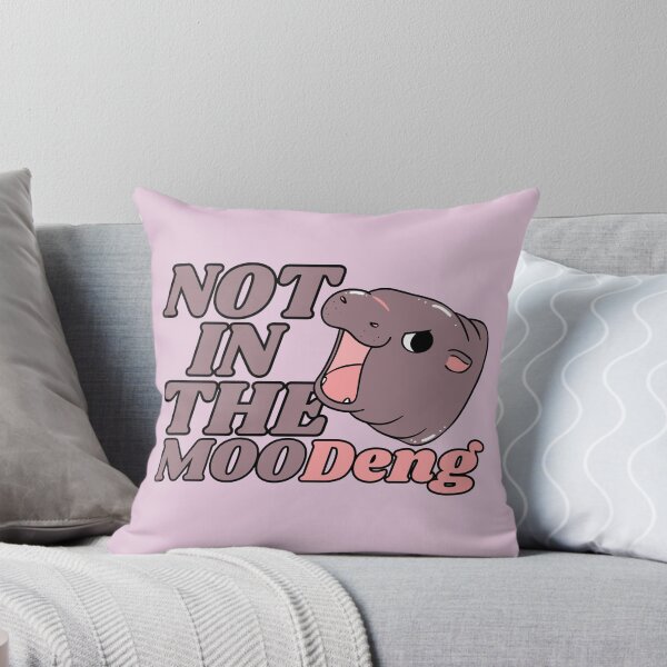 Item preview, MooDeng Funny Hippo Animal Kawaii Meme designed and sold by Mombacho Arts.