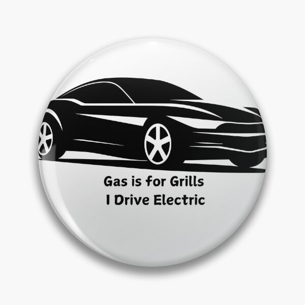Item preview, Gas is for Grills – Electric Car Humor Bumper Sticker designed and sold by JuniDesigns.