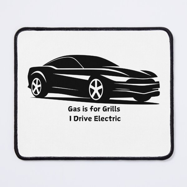 Item preview, Gas is for Grills – Electric Car Humor Bumper Sticker designed and sold by JuniDesigns.