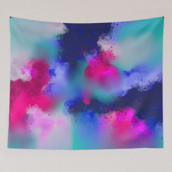 Item preview, She's A Beauty - Blue Abstract designed and sold by Joey Santiago.