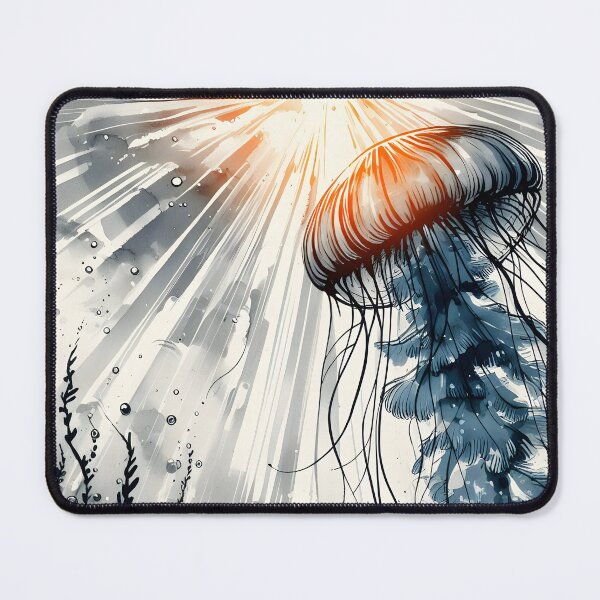 Item preview, Jellyfish and Sun Rays, Ai Generated Art designed and sold by ACC .